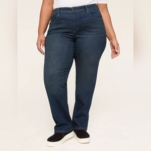 Lane Bryant Petite Mid Rise Straight Jeans